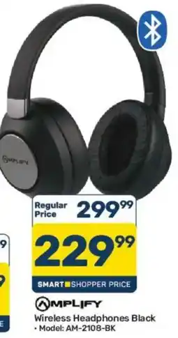 Pick n Pay AMPLIFY Wireless Headphones Black offer