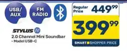 Pick n Pay STYLUS 2.0 Channel Mini Soundbar offer