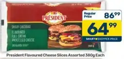 Pick n Pay President Flavoured Cheese Slices Assorted offer