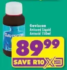 Shoprite Gaviscon Aniseed Liquid Antacid offer