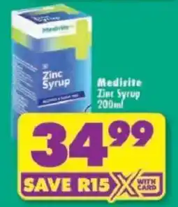 Shoprite Medirite Zinc Syrup offer