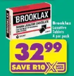 Shoprite Brooklax Senna Laxative Chocolate offer