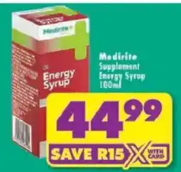 Shoprite Medirite Energy Syrup offer