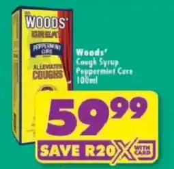 Shoprite Woods' Cough Syrup Peppermint Cure offer