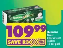 Shoprite Berocca Boost Effervescent Tablets offer