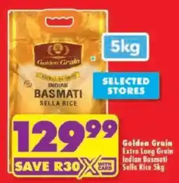 Shoprite Golden Grain Indian Basmati Sella Rice offer