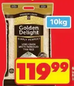 Shoprite Golden Delight Long Grain White Parboiled Thai Rice offer