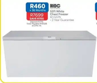 KOC 537ℓ White Chest Freezer