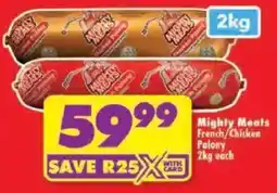 Shoprite Mighty Meats French/Chicken Polony offer