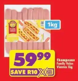 Shoprite Thompsons Family Value Viennas offer