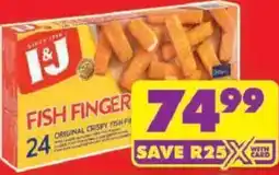 Shoprite I&J Fish Finger offer