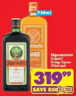 Shoprite Jägermeister Original/Orange Liqueur offer