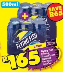 Shoprite Flying Fish Premium Pressed Lemon Flavoured Beer Cans offer