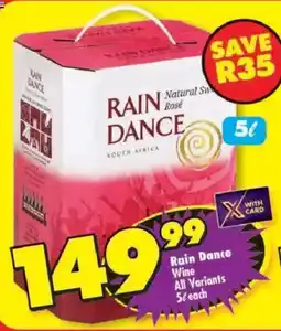Shoprite Rain Dance Natural Sweet Rosé offer