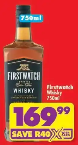 Shoprite Firstwatch Whisky offer