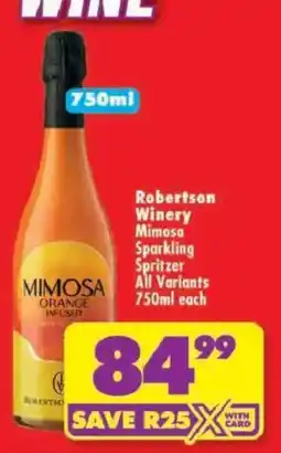Shoprite Robertson Winery Mimosa Orange Infused offer