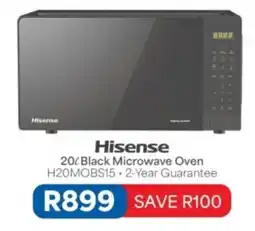 OK Furniture Hisense 20L Black Microwave Oven offer