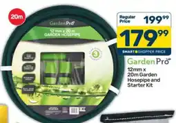 Pick n Pay GardenPro 12mm x 20m Garden Hosepipe and Starter Kit offer