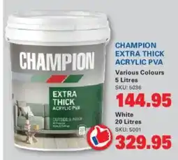 Cashbuild CHAMPION EXTRA THICK ACRYLIC PVA offer