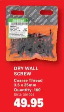 Cashbuild FOREXKA D DRY WALL SCREW offer