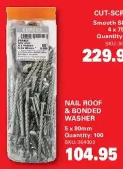 Cashbuild CUREKA NAIL ROOF & BONDED WASHER offer