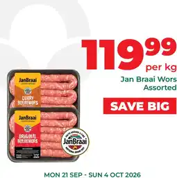 Food Lover's Market Jan Braai Wors Assorted offer