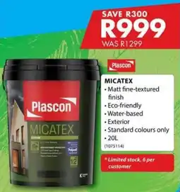 Chamberlain Plascon MICATEX offer