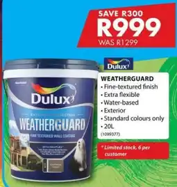 Chamberlain Dulux Weatherguard offer