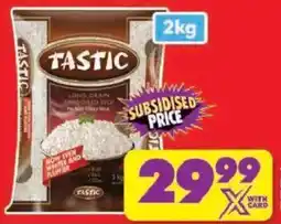 Shoprite TASTIC Long Grain Parboiled Rice offer
