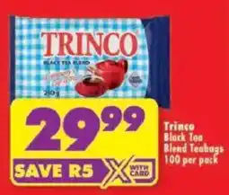Shoprite Trinco Black Tea Blend Teabags offer