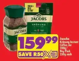 Shoprite Jacobs Krönung Instant Coffee Jar offer
