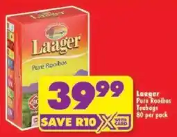 Shoprite Laager Pure Rooibos Teabags offer