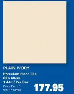 Cashbuild PLAIN IVORY Porcelain Floor Tile offer