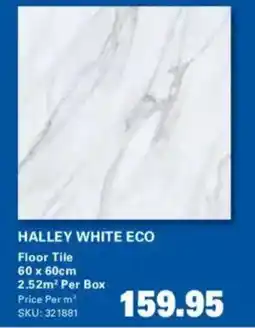 Cashbuild HALLEY WHITE ECO Floor Tile offer