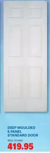 Cashbuild DEEP MOULDED 6 PANEL STANDARD DOOR offer
