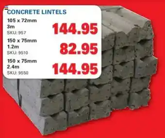 Cashbuild CONCRETE LINTELS offer