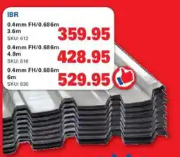 Cashbuild IBR 0.4mm FH/0.686m offer