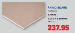 Cashbuild RHINO BOARD offer