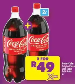 Shoprite Coca-Cola Original Taste Less Sugar Soft Drink offer