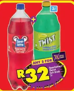 Shoprite Sparletta/Twist Soft Drink offer