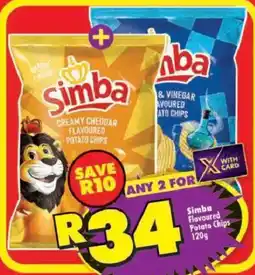 Shoprite Simba Flavoured Potato Chips offer