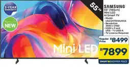 Pick n Pay SAMSUNG 55" Mini LED AI Smart TV offer