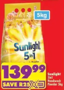 Shoprite Sunlight 5in1 Handwash Powder offer