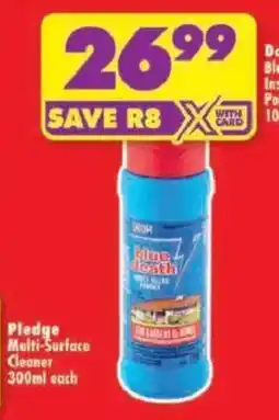 Shoprite Pledge Multi-Surface Cleaner offer