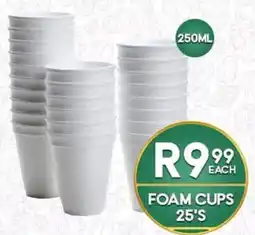 Take 'n Pay FOAM CUPS offer