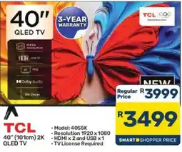 Pick n Pay TCL 40" QLED TV offer