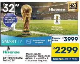 Pick n Pay Hisense 32" Full HD TV offer