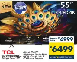 Pick n Pay TCL 55" (140cm) QLED Google Smart TV offer