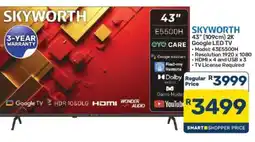 Pick n Pay SKYWORTH 43" Google LED TV offer