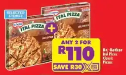 Shoprite Dr. Oetker Ital Pizza Classic Pizzas offer